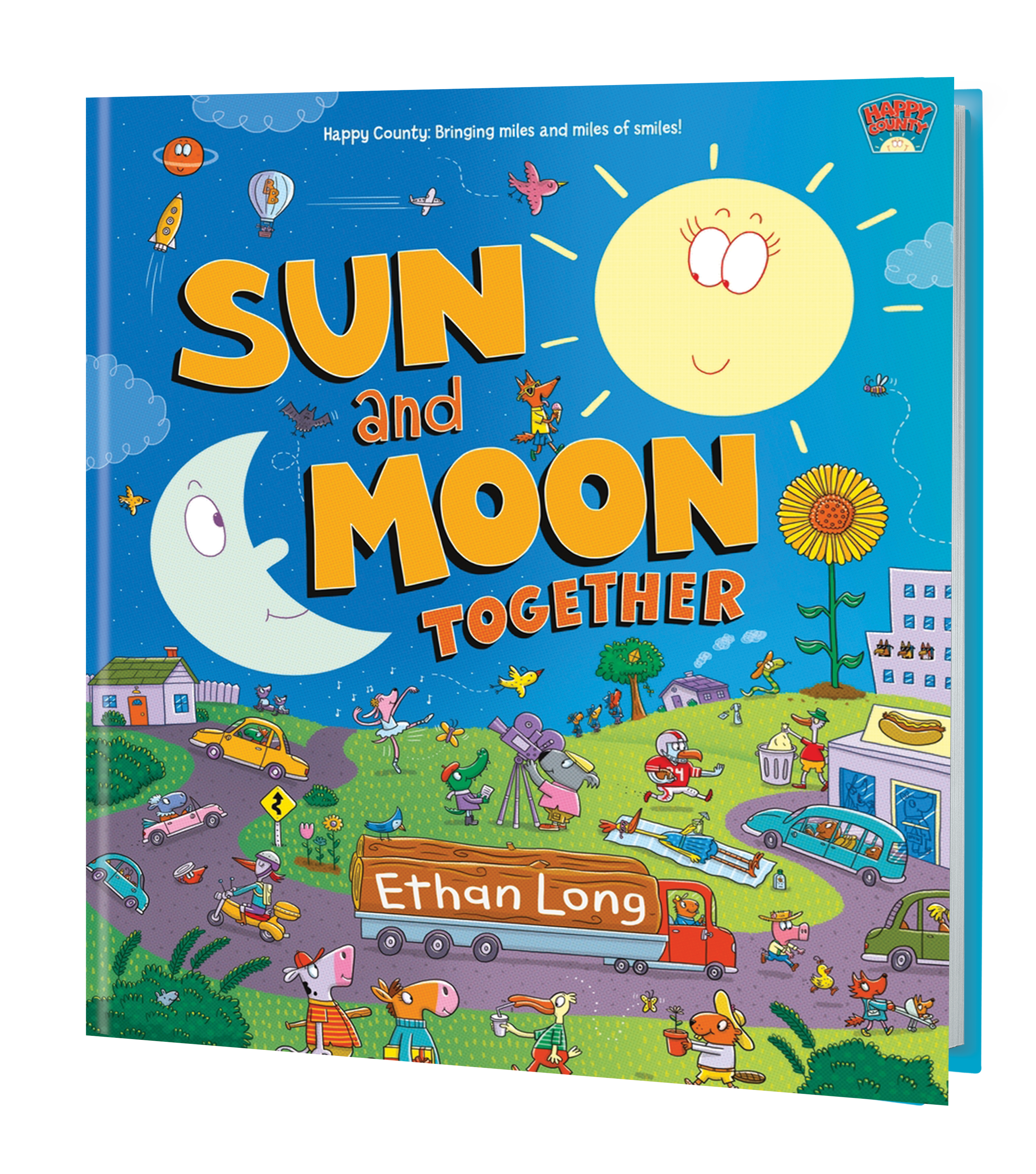 Sun & Moon 3D Book Cover Sun & Moon 3D Book Cover