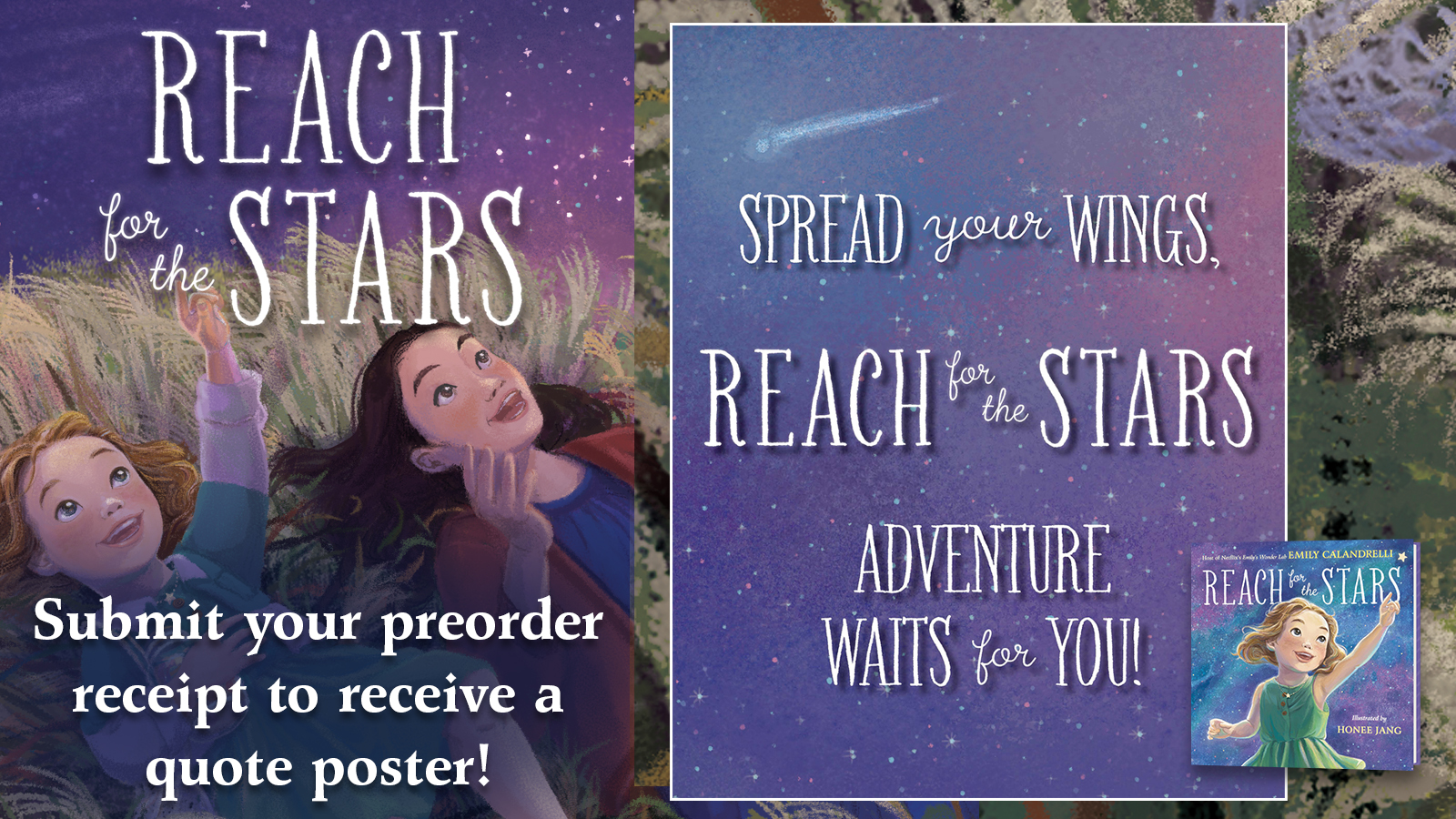 graphic containing preorder campaign information and an image of the poster you can win